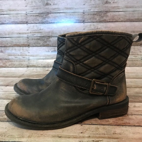 Women’s LUCKY BRAND quilted leather boots Sz 7 - Picture 7 of 8
